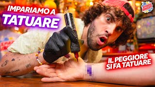 Chi è più bravo a TATUARE ft Tatuatore Professionista [upl. by Natie802]