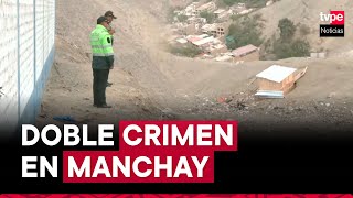 Pachacámac doble asesinato en Manchay tras altercado por tráfico de terrenos [upl. by Nels]