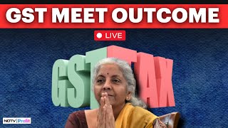 GST Meet Outcome LIVE I Nirmala Sitharaman LIVE After GST Meet Today I Nirmala Sitharaman LIVE Today [upl. by Rabjohn]