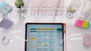 How to Use Your Digital Planner on Notability  iPad Version [upl. by Abner]