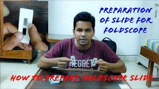 How to prepare Foldscope slide  Preparation of slides for Foldscope  Foldscope [upl. by Lerad]