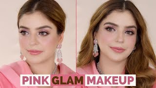 Pink Makeup Tutorial  Glam Look [upl. by Attekahs]