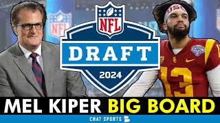 Mel Kiper’s 2024 NFL Draft Big Board ESPN Top 25 Prospect Rankings Ft Caleb Williams amp Drake Maye [upl. by Qidas]