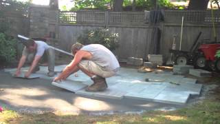 How to Build a Bluestone Patio Part Two [upl. by Damas]