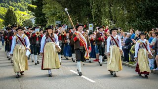 🎶 Festumzug mit Defilierung  Bezirksmusikfest in NußdorfDebant Osttirol 2023 [upl. by Nagear]