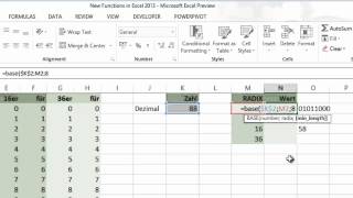 Excel 2013  BASE  Neue Funktion [upl. by Yliak311]