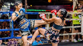 Jaggy Mann UK vs Hongploylek Thailand Female Muay Thai Fight 47kg Feb 2023 Chaing Mai [upl. by Luas840]