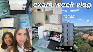 exam week in my life vlog 🤍 cramming stress  romanctising revision [upl. by Aroda628]