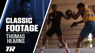 THOMAS HEARNS TRAINING WITH EMANUEL STEWARD  VINTAGE BOXING FOOTAGE [upl. by Enitsuga]