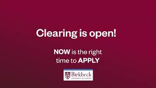 Clearing is open at Birkbeck [upl. by Uriia]