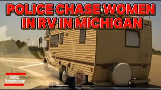 Police Chase Women In RV In Michigan [upl. by Felicidad99]