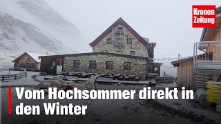 Wettersturz Vom Hochsommer direkt in den Winter  kronetv NEWS [upl. by Corette540]