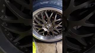 ceramic coating my SVE wheels with Chemical Guys chemicalguys automobile bionic foxbody [upl. by Sanders]