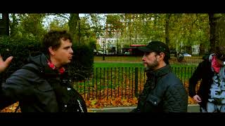 Tommy Robinson supporter amp Christian speak on the west the church liberalism nationalism Islam [upl. by Sairacaz986]