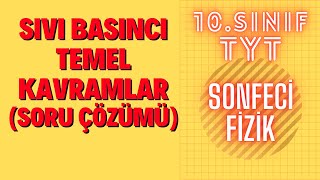 Sıvı Basıncı Soru Çözümü  10 Sınıf Fizik TYT [upl. by Ariec]