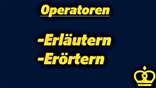 Die Operatoren ERLÄUTERN und ERÖRTERN erklärt  Geschichte Abitur 2023 [upl. by Dragone]