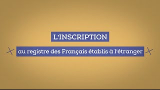 Présentation du service dinscription au registre des français en ligne [upl. by Eelreveb]