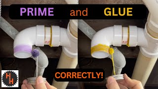 Prime and Glue PVC and CPVC PROPERLY  2Minute Tutorials Ep2 [upl. by Hewet]