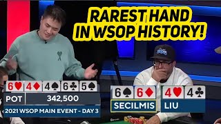 Quads vs Quads in WSOP Main Event [upl. by Shaylyn]