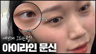 Eng 8분안에 끝나는 아프지 않은 아이라인 문신 l Korea No1 Eyeliner tattoo  8min eyeline l [upl. by Bringhurst752]