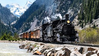 Steam Doubleheaders on the Durango and Silverton Narrow Gauge Railroad [upl. by Partan183]