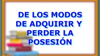 LA POSESIÓN EN ECUADOR  DERECHO DE BIENES [upl. by Stuart594]