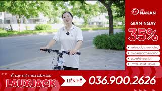 Xe đạp thể thao địa hình gấp gọn Lauxjack chính hãng 0879655222 [upl. by Bendicty]