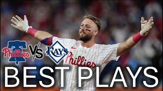 Phillies vs Rays Highlights I BEST PLAYS I Phillies SWEEP the Rays now 30 games OVER 500 🔥 [upl. by Nonnairb]