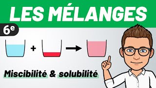 LES MÉLANGES ✅ Soluble  Miscible  Saturation   Physique  Chimie  6e  Sciences [upl. by Hayila804]