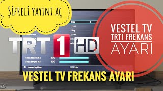 VESTEL TV TRT1 FREKANS Ayarı  Vestel TRT 1 yayın frekans ayarı [upl. by Laurentium236]