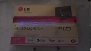 LG 22EA53 IPS LED Monitor  Unboxing and review [upl. by Ilka]