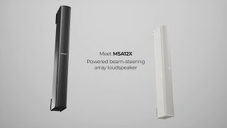 MSA12X Powered BeamSteering Array Loudspeaker from Bose Professional [upl. by Silrac]