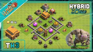 ✅ BEST Town Hall 3 TH3 Hybrid Base 2023  LINK [upl. by Odnanreh]