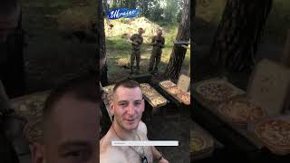 Відпочинок військових піца кола ліс Military rest pizza cola forest shorts [upl. by Leahcimed]