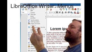 LibreOffice Writer The menus [upl. by Junno643]