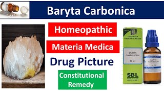 Baryta Carbonicum Homeopathic Medicine  Drug Picture  Materia Medica bhms baryta materiamedica [upl. by Augusta]