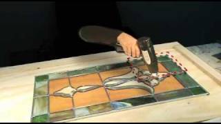 Building a Leaded Stained Glass Window with No Days Quick Cure [upl. by Ennovart335]