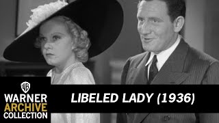 Clip HD  Libeled Lady  Warner Archive [upl. by Lledraw]