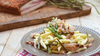 Pasta con asparagi e pancetta  Ricette che Passione [upl. by Phox]