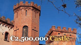 Spectacular castle for sale 20 mins from Barolo amp Alba [upl. by Capwell]