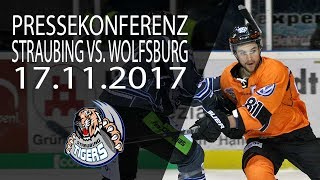 Pressekonferenz 21 Spieltag Straubing Tigers vs Grizzlys Wolfsburg [upl. by Eppillihp]