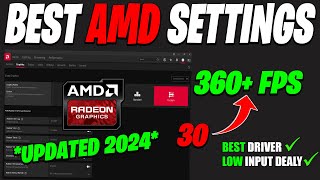 BEST AMD Radeon Settings 2024  AMD Radeon Settings For GAMING  NEW amp IMPROVED Tweaks [upl. by Sisto]