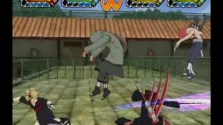 Naruto GNT EX 3 match 71 Hidan vs Temari vs Sasori vs Shino [upl. by Selby472]