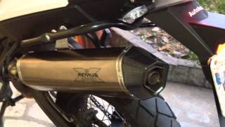 BMW F800 GS amp ESCAPAMENTO REMUS HEXACONE [upl. by Oballa949]