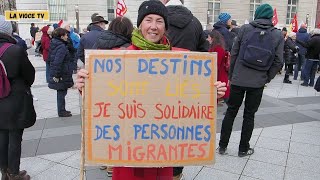 NON à la Loi Immigration Chambéry [upl. by Eutnoj]