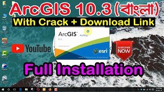 How to install ArcGIS 103 with crack  Bangla Tutorial  ArcGIS 103  Download  Cracking [upl. by Hgiellek]