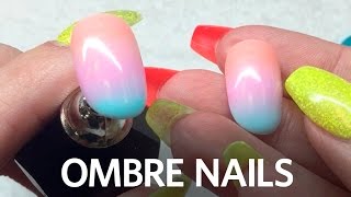 HOW TO USE BLOOMING GEL  Marble Ombre Nail Art [upl. by Asilahs]