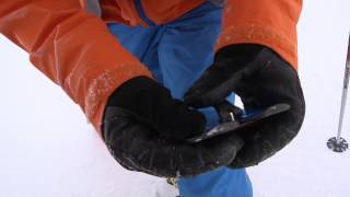 Ski Touring  Putting skins on [upl. by Lewanna]