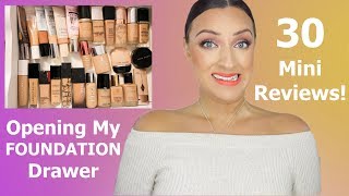 My High End Foundation Collection and Mini Reviews [upl. by Ytram]