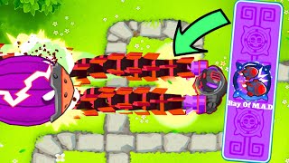 The DARTLING GUNNER PARAGON in Bloons Tower Defense 6 Ray of MAD [upl. by Irotal]